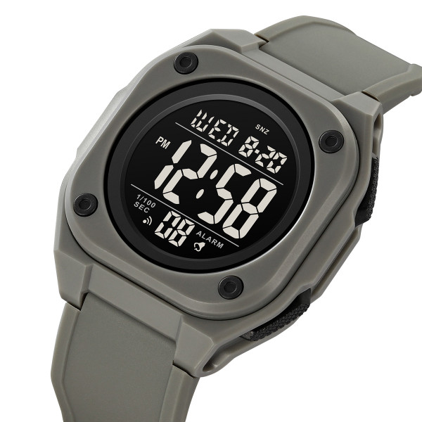 Мужские электронные часы Skmei 2160GY Grey с водозащитой 5 ATM