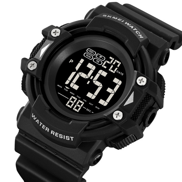 Мужские электронные часы Skmei 2195BKBK Black с водозащитой 5 ATM