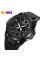 Мужские тактические часы Skmei 2105BK Black 5 ATM с каучуковым ремешком