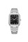 Мужские кварцевые часы Curren 8457 Silver-Black со стальным браслетом