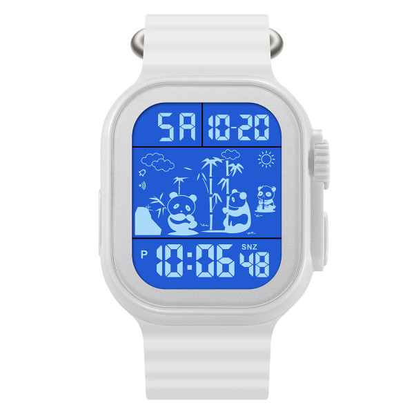 Женские электронные часы Skmei 2247WT White с каучуковым корешком