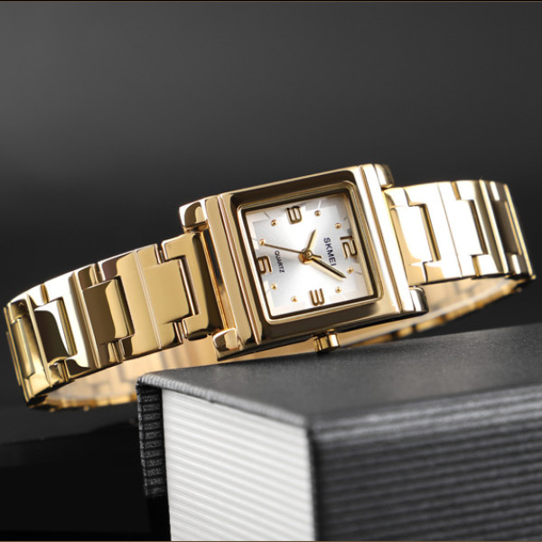 Жіночий годинник Skmei 1388GD Gold кварцовий золотистий