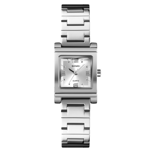 Жіночий годинник Skmei 1388SI Silver кварцовий металевий 3 ATM