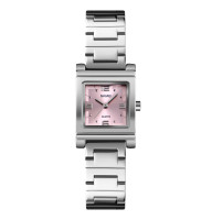 Жіночий годинник Skmei 1388PK Pink з рожевим циферблатом та металевим браслетом
