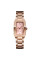 Женские часы Skmei 1400RG Rose Gold прямоугольные с металлическим браслетом