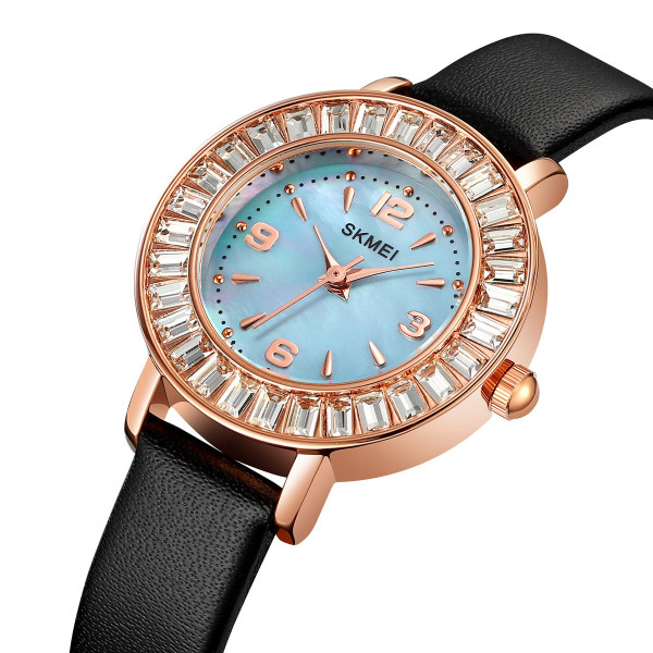 Жіночий класичний годинник Skmei 1978BU Blue з синім циферблатом