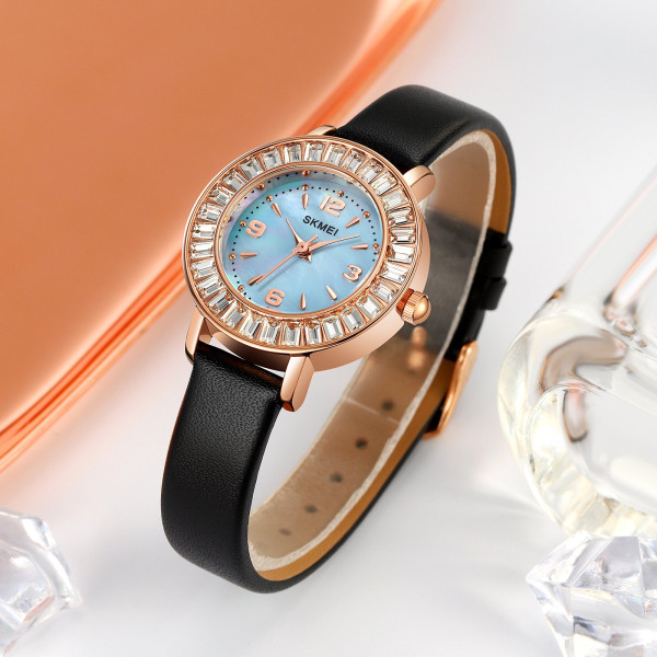Жіночий класичний годинник Skmei 1978BU Blue з синім циферблатом