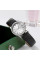 Женские кварцевые часы Skmei 2086SISI Silver-Silver с кожаным корешком