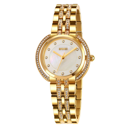 Жіночий годинник Skmei 1979GD Gold кварцовий золотистий