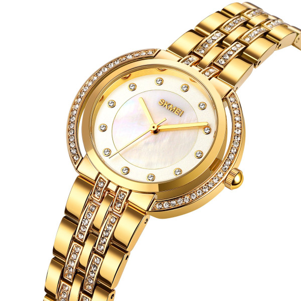 Жіночий годинник Skmei 1979GD Gold кварцовий золотистий