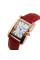 Жіночий кварцовий годинник Skmei 1085RD Red з шкіряним ремінцем