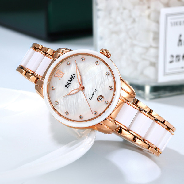 Женские часы Skmei 2175RG Rose Gold кварцевые с водозащитой 3 ATM