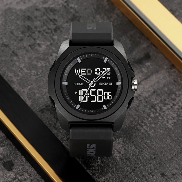 Мужские тактические часы Skmei 2199GY Grey с водозащитой 5 ATM