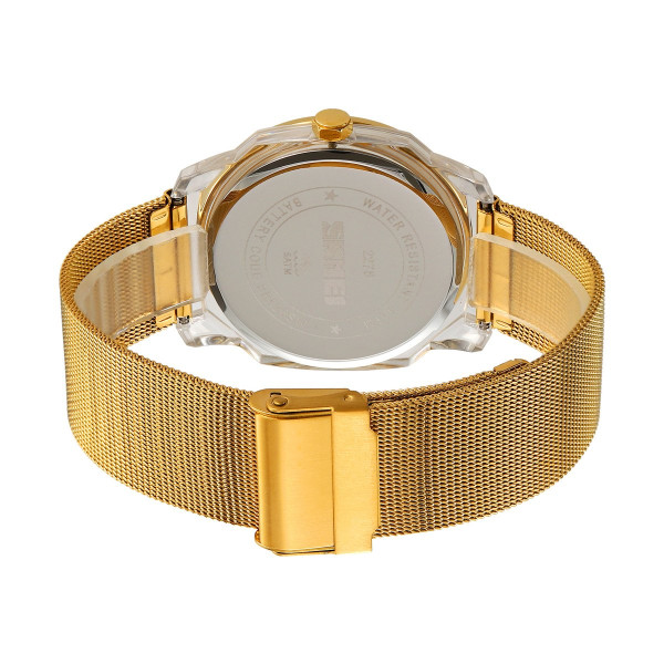 Жіночий годинник Skmei 2278GD Gold кварцовий 5 ATM золотистий