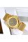 Жіночий годинник Skmei 2278GD Gold кварцовий 5 ATM золотистий