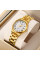 Женские часы Skmei 2178GD Gold кварцевые золотистые с минеральным стеклом