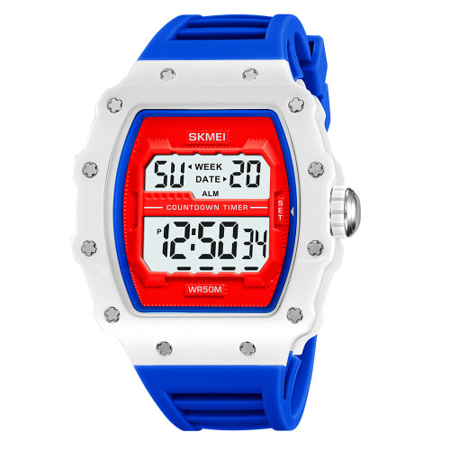 Мужские электронные часы Skmei 2296BU Blue с водозащитой 5 ATM