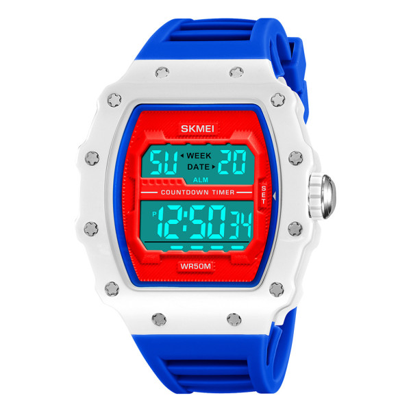 Мужские электронные часы Skmei 2296BU Blue с водозащитой 5 ATM