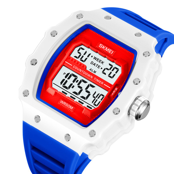 Мужские электронные часы Skmei 2296BU Blue с водозащитой 5 ATM