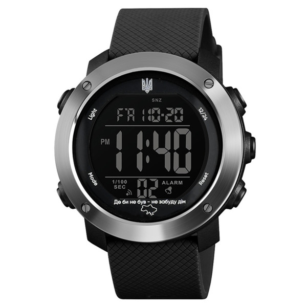 Мужские тактические часы Awarder 033 Black-Silver-Black 5 ATM