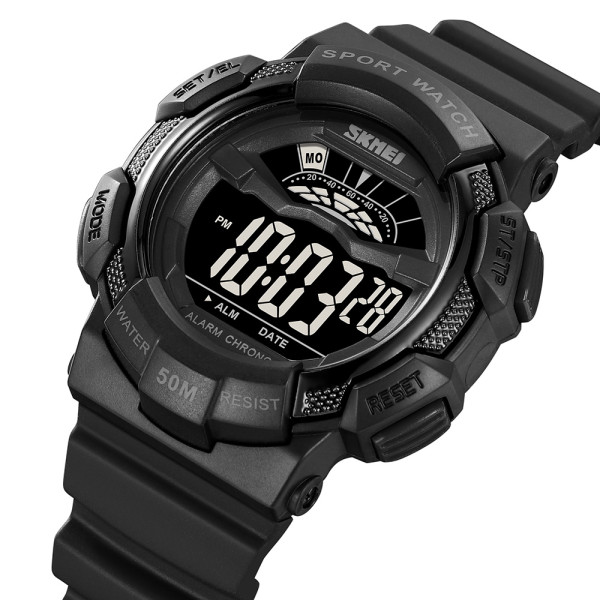 Тактичний чоловічий годинник Skmei 2153BKBK Black-Black з водозахистом 5 ATM