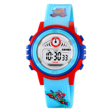 Детские спортивные часы Skmei 2266RA Racing электронные 5 ATM синие