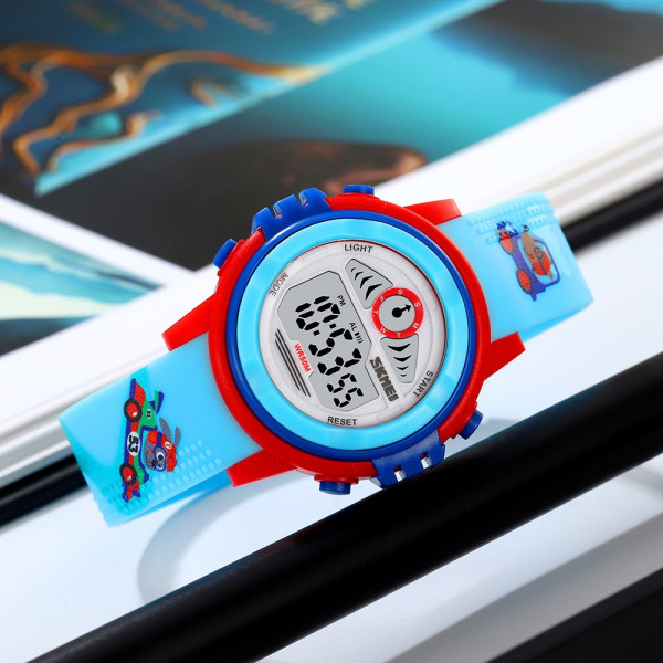 Детские спортивные часы Skmei 2266RA Racing электронные 5 ATM синие