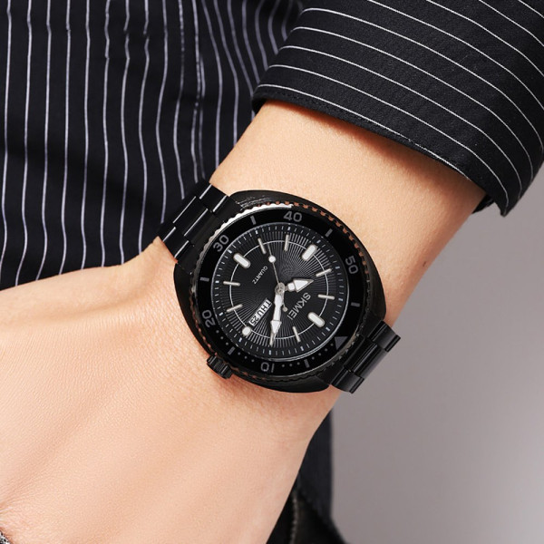 Чоловічий кварцовий годинник Skmei 2256BK Black металевий чорний