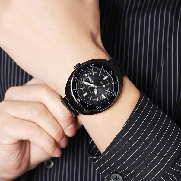 Чоловічий кварцовий годинник Skmei 2256BK Black металевий чорний