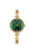 Жіночий годинник Curren 9097L Gold-Green із золотистим металевим браслетом