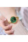 Жіночий годинник Curren 9097L Gold-Green із золотистим металевим браслетом