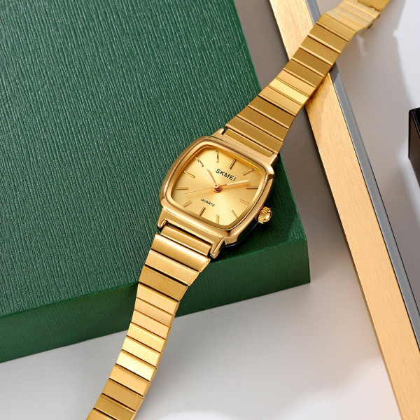 Жіночий годинник Skmei 2292GD Gold кварцовий золотистий з мінеральним склом