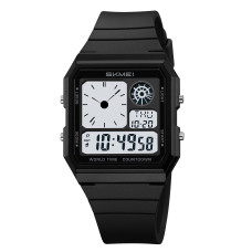 Годинник наручний Skmei 2347BKWT Black-White тактичний електронний