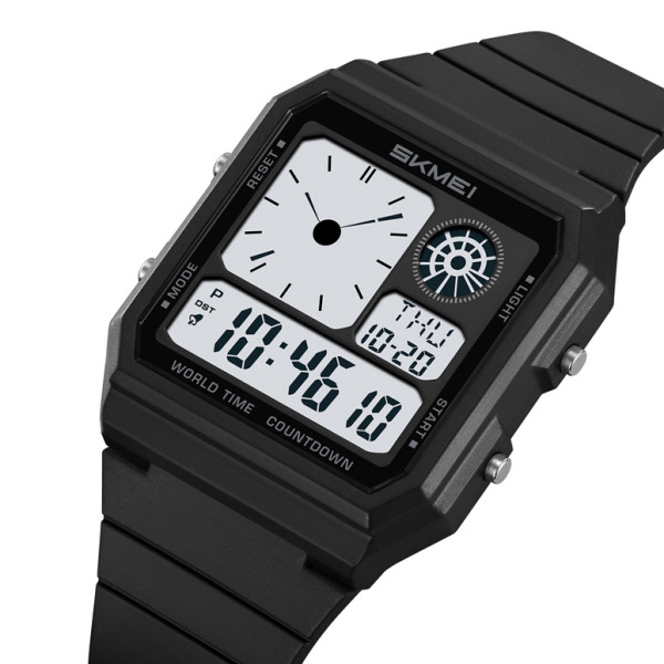 Часы наручные Skmei 2347BKWT Black-White тактические электронные