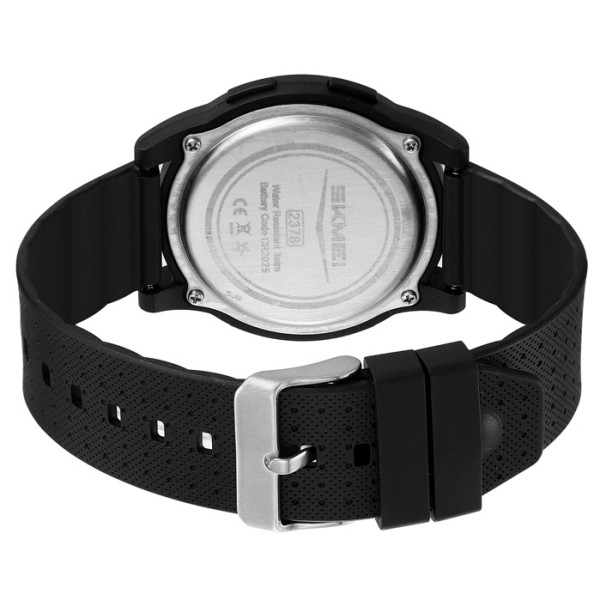 Чоловічий тактичний годинник Skmei 2378BKBK Black 5 ATM