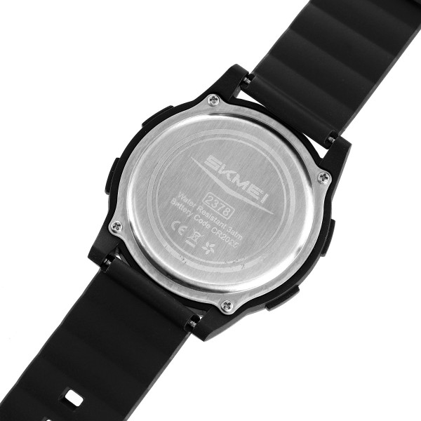Чоловічий тактичний годинник Skmei 2378BKBK Black 5 ATM