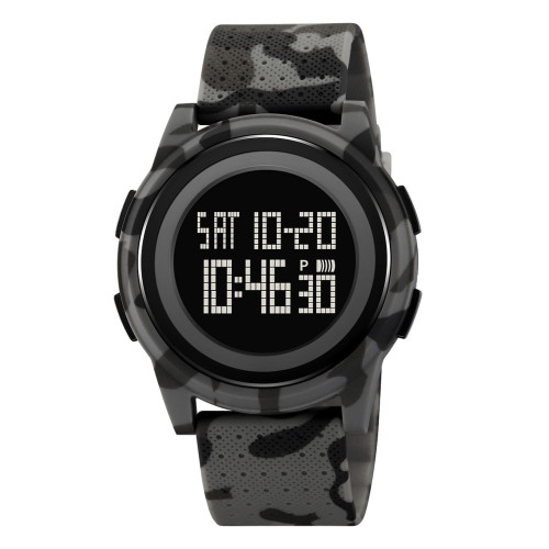 Тактические мужские часы Skmei 2378CMGY Camo Gray с водозащитой 5 ATM