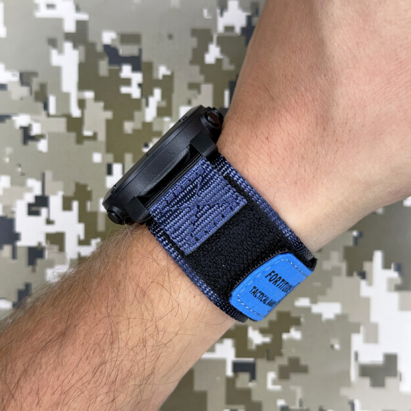 Мужские электронные часы Awarder 036 Nylon Black-Blue с компасом