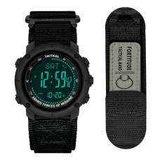 Мужские тактические часы Awarder 036 Nylon All Black с компасом