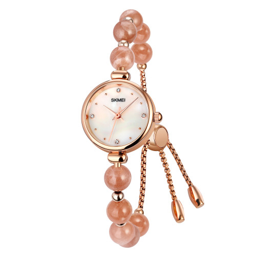 Женские часы Skmei 1983PK Pink розовое золото кварцевые