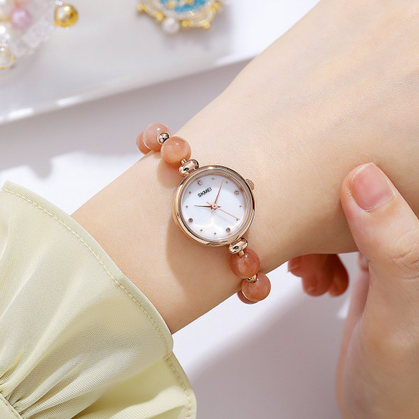 Жіночий годинник Skmei 1983PK Pink рожеве золото кварцовий