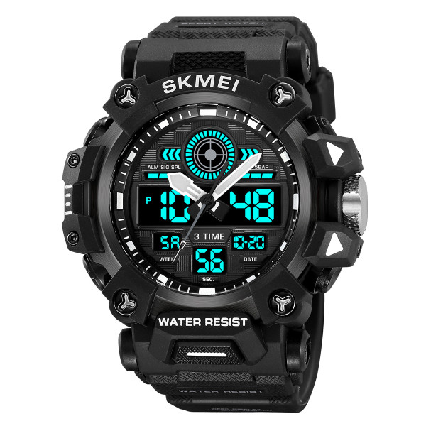 Мужские тактические часы Skmei 2226BK Black 5 ATM