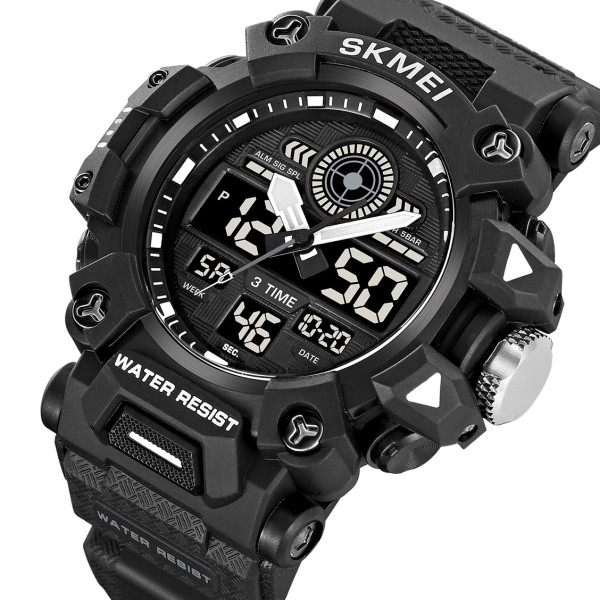 Мужские тактические часы Skmei 2226BK Black 5 ATM