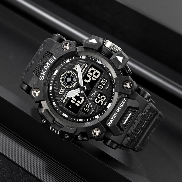 Мужские тактические часы Skmei 2226BK Black 5 ATM