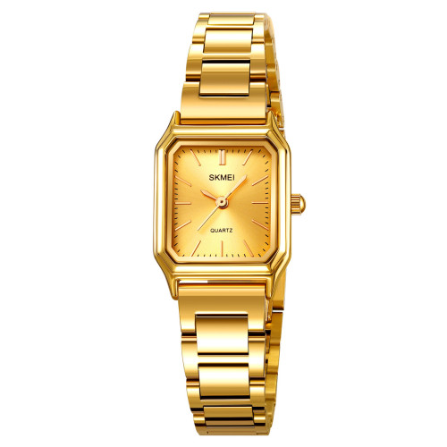 Жіночий годинник Skmei 2237GD Gold золотистий металевий браслет