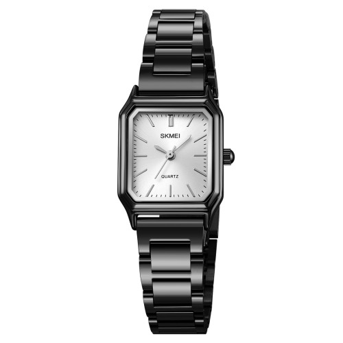 Жіночий кварцовий годинник Skmei 2237BKSI Black-Silver на металевому браслеті