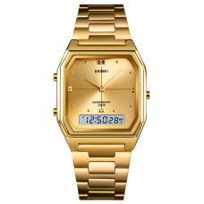 Годинник наручний Skmei 2258GD Gold комбінований золотистий