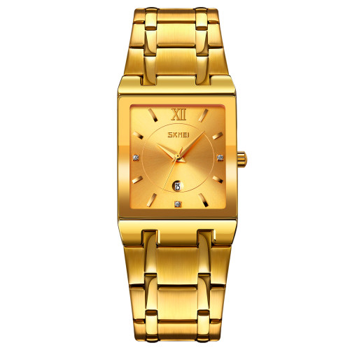 Женские часы Skmei 9263GDGD Gold-Gold кварцевые водозащита 3 ATM