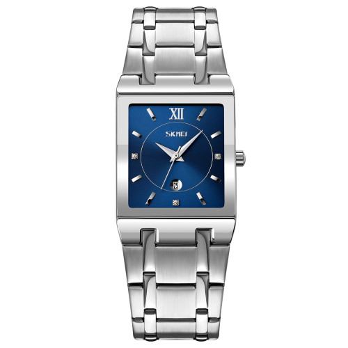 Жіночий годинник Skmei 9263SIBU Silver-Blue кварцовий зі сталевим браслетом