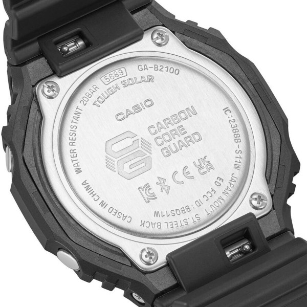 Мужские часы Casio GA-B2100-1A1 с Bluetooth и водозащитой 20 ATM